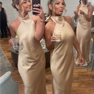 Show Me Your Mumu Champagne Lisa Maxi Dress